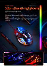 G15 Mechanical Gaming Mouse 7-Color Breathing Light Wired Laptop USB Desktop Office Computer Gaming Mouse Mute
