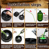 Halloween Fog-Enhanced Witch Cauldron Decor – DIY Floating Potion Set Perfect for Eerie Home Haunt Displays