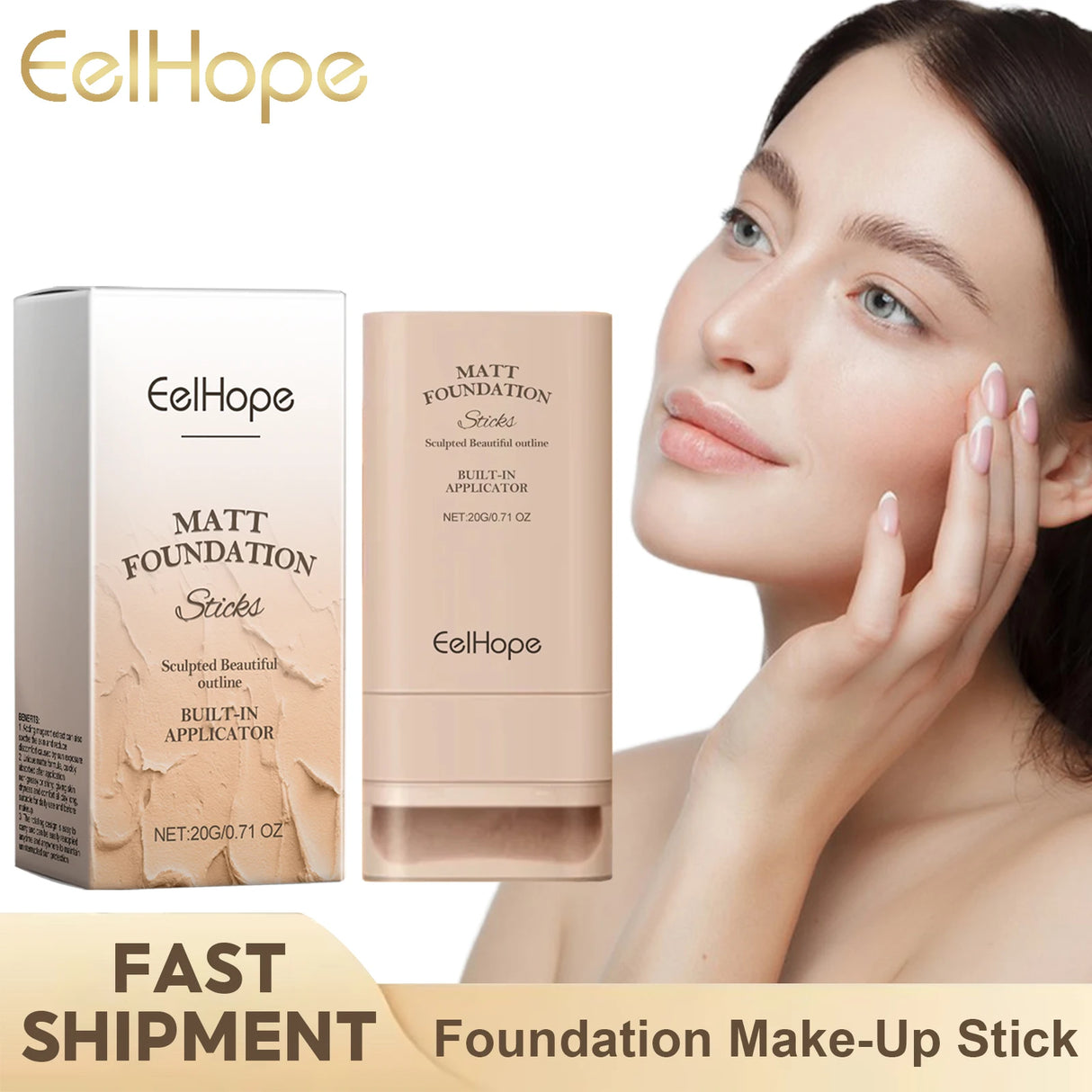 Corrector en crema Eelhope, maquillaje de larga duración, cobertura total, ligero, resistente al agua, corrector facial, cosméticos.