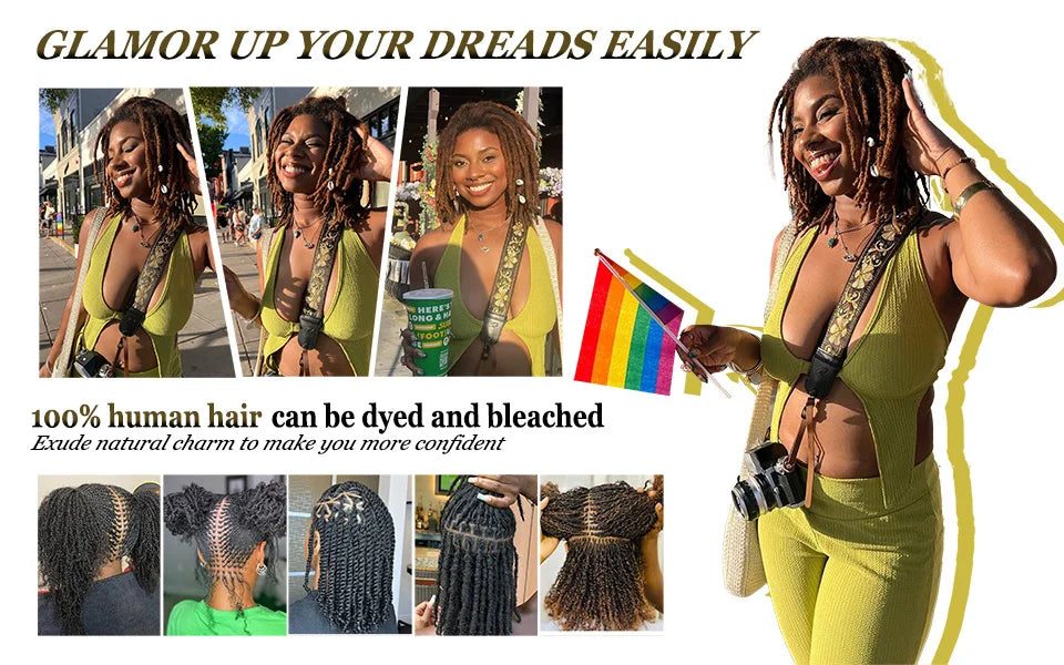Afro Kinky Bulk Braiding Hair Extensions | 100% Human Hair | Lightweight & Natural Colors | 50g/Pack