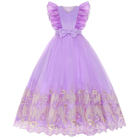New Princess dress Large children's long dress Girl piano performance dress Festival party dress - Lootquake