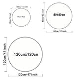 Tapis rond imprimé Yin Yang Dragon et Phénix pour la maison, le salon, la chambre à coucher, antidérapant, lavable, en flanelle
