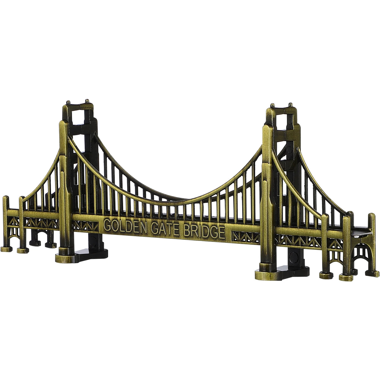 Estatua del puente American Gate, modelo de construcción retro, escultura para decoración de escritorio, hogar, oficina, modelo artesanal