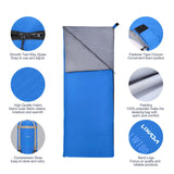 Lixada 190 * 75cm Outdoor Portable Envelope Sleeping Bag Camping Travel Hiking Multifunction Ultra-light 680g Backpacking - Lootquake