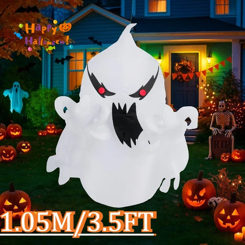 3.4FT Party & Holiday DIY Decorations Halloween Inflatable Toys Ghost Model Blow Up Decor Indoor Courtyard Garden Lawn Decors