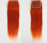 180% Density Red Straight 4x4 Lace Closure | 100% Brazilian Human Hair (Pre-Plucked, Transparent Swiss Lace)