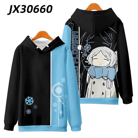 Anime Frieren: Beyond Journey's End Frieren Cosplay Costumes Unisex 3D Hoodie Sweatshirt Streetwear Hip Hop Zipper Hooded Jacket - Lootquake