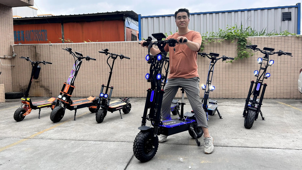 Trottinette électrique NFC en alliage d'aluminium améliorée, contrôle intelligent, 72 V, 50 A, 10 000 W, pneus tout-terrain/ville de 14 pouces, vitesse de 120 km/h