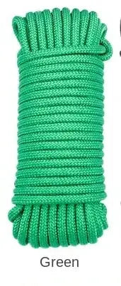 5 meters 10 colors 2mm 4mm 6mm 8mm 10mm colorful braided rope tent tie rope drawstring outdoor clothesline core nylon rope - Lootquake
