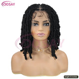 36" Fulani Cornrows & Knotless Box Braids Wig | 360 Full Lace | Baby Hair | Black Women