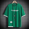 Hip Hop Loose Mens Streetwear T-shirts Casual Classic 2023 Summer Short Sleeves Black White Tshirt Tees Plus Oversize 5XL 6XL - Lootquake
