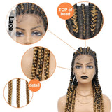 36" Cornrow Braided Wig | Full Lace Frontal | With Baby Hair | For Black Women