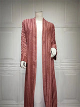 Ramadan Eid Mubarak Kaftan Robe Kimono Femme Musulmane Open Abaya Dubai Turkey Islam Muslim Long Dress For Women Pakistan Caftan - Lootquake