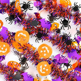 3PCS Halloween Party Streamers – Thickened Bat/Spider/Pumpkin Decor, Haunted House Hanging Garlands, Festive Halloween Deco