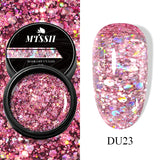 8ml Super Shine Silver Metal Painting Gel Nail Polish High-density Mirror Effect Semi Permanant Nail Art Manicure Varnish