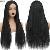 26" Long Box Braided Crochet Wig | Knotless Micro Twist Braids | Synthetic Hair Wig | 1B, 1B/27, 1B/30, 1B/Grey