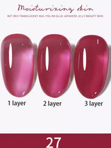 1-30pcs PSK Nude Pink Color Nail Art Ice Transparent Bare Color Nail Enamel 2025 New Net Red Popular White Gel Nail Polish