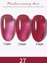 1-30pcs PSK Nude Pink Color Nail Art Ice Transparent Bare Color Nail Enamel 2025 New Net Red Popular White Gel Nail Polish
