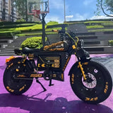 Bicicleta eléctrica de carretera Ebik Black Warrior de 3000 W, 60 V, 45 Ah, para adultos, todoterreno de 20 pulgadas, con neumáticos anchos, 2000 W.