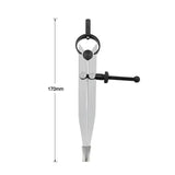 Adjustable Leather Compass Lockable Carbon Steel Divider Wing Creaser DIY Leathercraft Rotating Line Scribing Gauge Caliper Tool - Lootquake