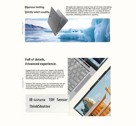 Lenovo ThinkBook 14+ 2024 AI Laptop AMD Ryzen AI 9 365 RAM 32GB  1TB SSD Core Graphics 14.5-inch 3K LED 120Hz Screen Notebook Pc - Lootquake