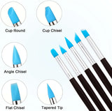 5Pcs Silicone Clay Sculpting Tool, Modeling Tool & Pottery Craft use for DIY Handicraft, Silicone Brush, Sculpture Pottery Make