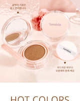 Base de maquillaje hidratante mate y sedosa de SANDELA, de larga duración, con cojín de aire, crema BB y CC en cojín