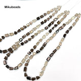 Natural AA Smoky Crystal 4.5-7.5*6.5-10mm Faceted Irregular Shape Beads Shinny Stone For Jewelry Making DIY Bracelet Necklace - Lootquake