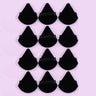 10/12 Pcs Triangle Powder Puff Wet Dry Use For Loose Powder Liquid Cosmetic Soft Plush Powder Puff Makeup Foundation