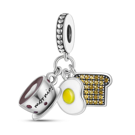Coffee Cup Charms 925 Silver Beads For Woman Fit Original Bracelet Making Fashion Jewelry - Lootquake