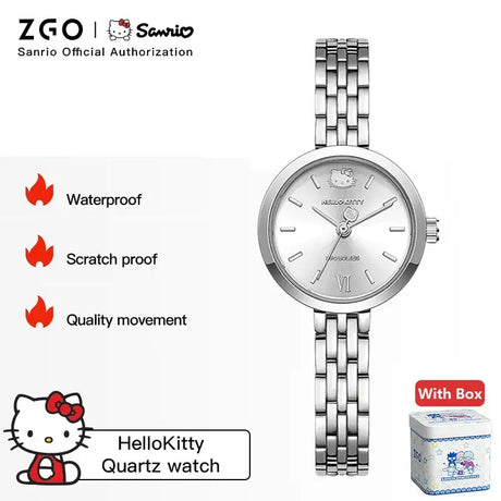 ZGO X Sanrio Hello kitty Watch For Women Minority Light Luxury Waterproof Quartz Watches Girls Jewelry Birthday Gifts 295 - Lootquake