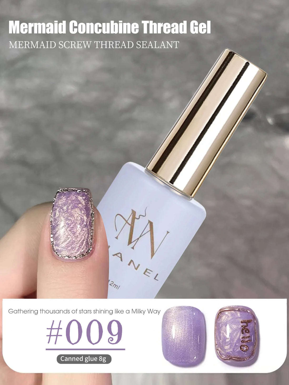 MIANEL 1-12pcs 12ML Mother-of-pearl Textured Gel Nail Polish With Aurora Effect, 2025 New Japanese-style Summer Top Selling
