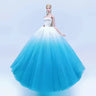 Vestido de novia elegante para muñeca Barbie, ropa de princesa para BJD 1/6, vestido largo, accesorios.