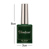 Vendeeni - Esmalte de uñas en gel con efecto mate brillante, capa superior de terciopelo afelpado, UV LED, 15 ml