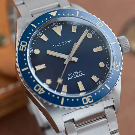 Baltany Design Dive Watches S3080 Sapphire Waterproof 200M Stainless Steel Bracelet NH38 Automatic Mechanical Sports  Diver Mens - Lootquake