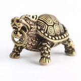 Statue Ornament Solid Brass Miniature Figurines Handmade Craft Living Room Office Home Decor Accessory Buddha Statue Pendant