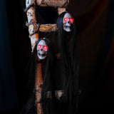 Halloween decorations, hanging ghost skulls, gauze, hanging ghost rooms, haunted house decorations, props, terrifying skeletons