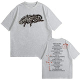 Rapper Cactus Jack Tshirt UTOPIA Album Graphics T-shirts Men's Hip Hop Pure Cotton Tees Male Casual Oversized T Shirt Streetwear - Lootquake