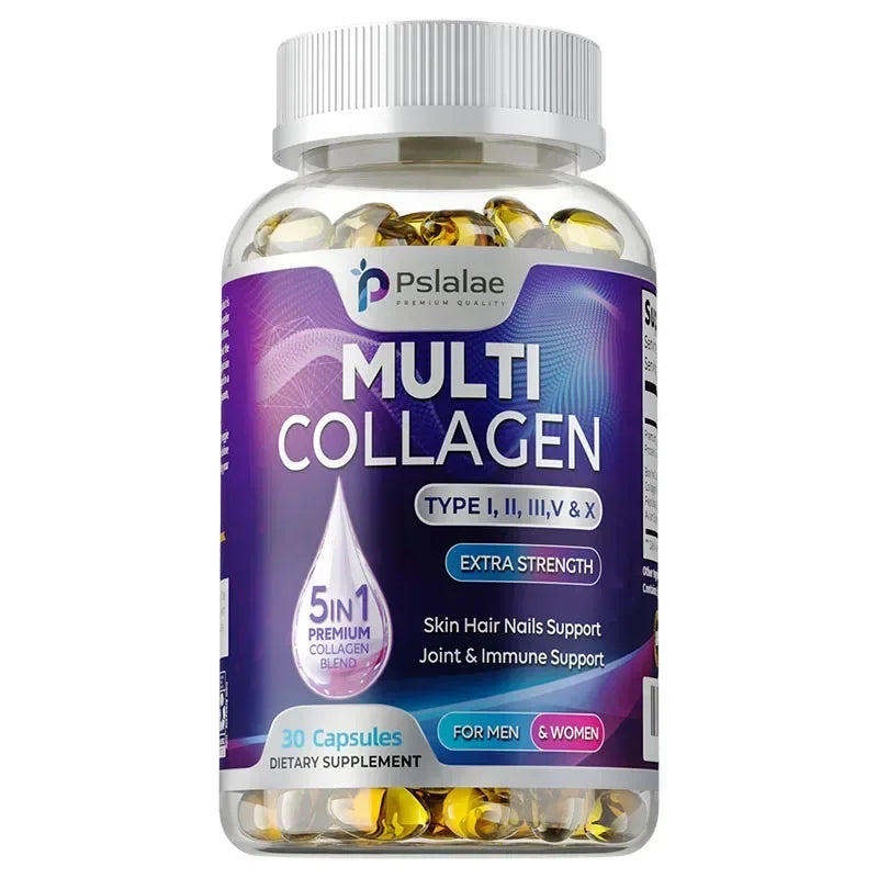 Multiple Collagen - Supports Skin, Hair, Nails and Joints Health, Support Cell Health, Anti-aging, Antioxidant