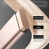 Base de maquillaje hidratante transparente y humectante con perspectiva natural, hidratante, brillante, fina y ligera. Base de maquillaje de doble cabezal rotada, más cómoda, función impermeable, fácil de maquillar, fácil de usar.