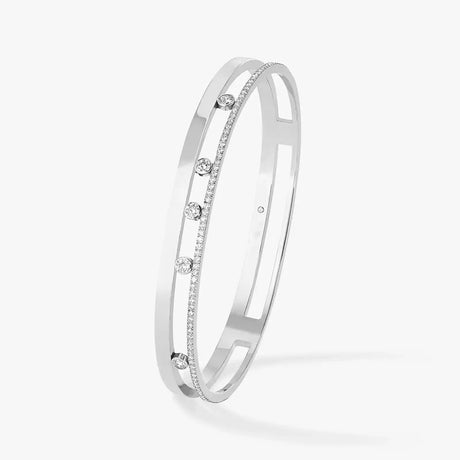 S925 sterling silver women's bracelet, classic MOVE/TWIN series, French diamond bracelet, holiday gift, high-quality jewelry - Lootquake