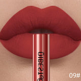 QIBEST Rouge à lèvres liquide mat Waterproof longue tenue Velours Gloss à lèvres Tube de teinte Pigment Nude mat Rouge à lèvres Maquillage des lèvres