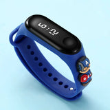 Marvel Spider-Man Children's Cartoon Fashion Watches Stitch Iron Man Electronic Digital LED Display Waterproof Holiday Gift Kids - Lootquake