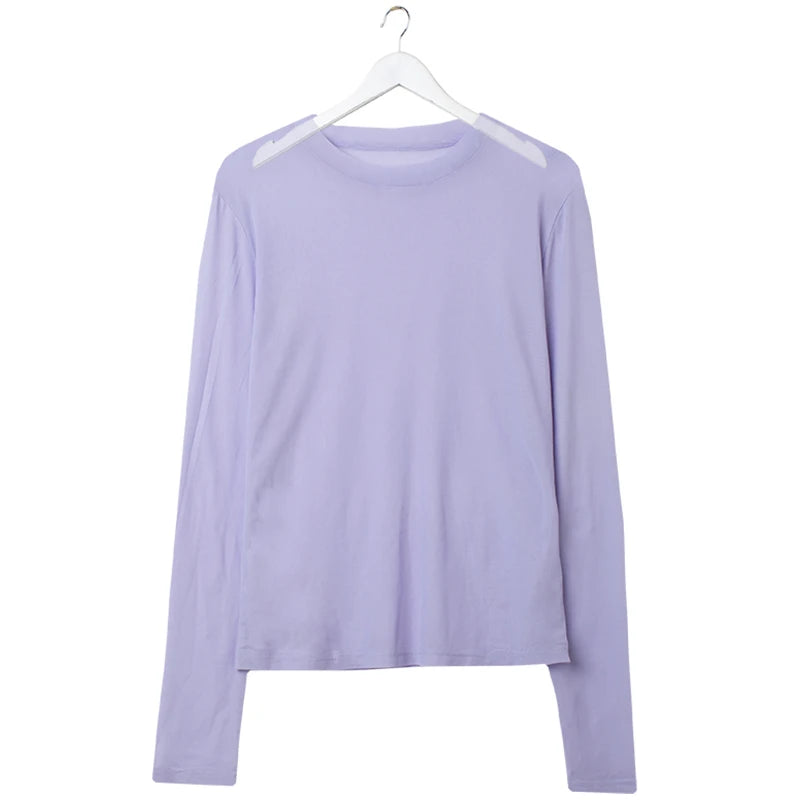 Camisa neón para mujer, de manga larga, con cuello alto, transparente, de malla amarilla dorada, sexy, para fiesta, club, ropa de calle, camisetas de hip hop