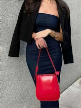 TRAF Off Shoulder Denim Dress Woman Blue Corset Long Dress Women Midi Bodycon Dresses For Women 2023 Elegant Party Dresses - Lootquake