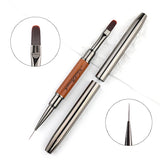 New Dual-ended Nail Brush Acrylic Nail Art Brushes Professional UV Gel Nail Polish Liner Flower Painting Drawing Manicure Tools