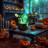 Halloween Black Bowl Magic Float Bottle And Diffuser Horror House Decoration Hocus Pocus Party Scary Props Halloween Decor
