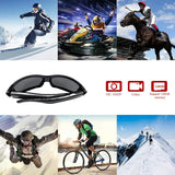 Cámara de gafas HD 1080P para tomar fotos y grabar videos al aire libre, ideal para ciclismo, portátil, mini cámara con control de un botón.