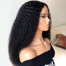 26" Black Long Kinky Curly Machine Wig | 180% Density | Heat-Friendly Daily Use Wig