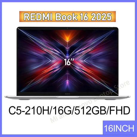 Xiaomi REDMI Book 16 2025 Newest C5-210H 16G 512GB/1T FHD 16inch - Lootquake